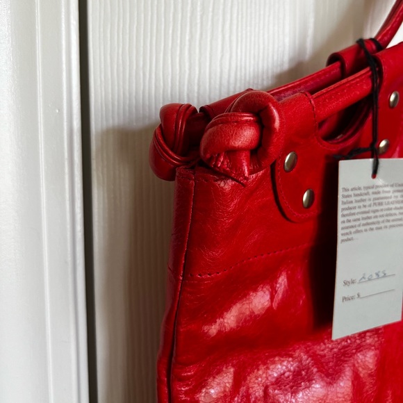 Pietro Alessandro , Vintage style fold over orange, large shoulder/Clutch bag. - Picture 6 of 14